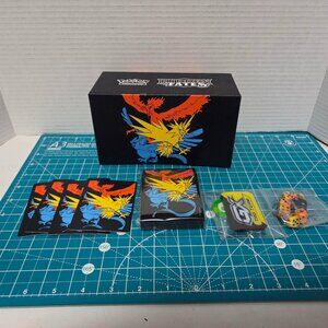 Hidden Fates ETB Empty Box W/ Accessories Pokemon Cards Display - Zapdos Moltres